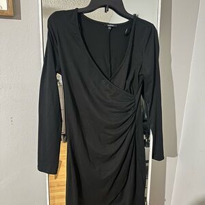 Ambiance Black Long Sleeve Dress